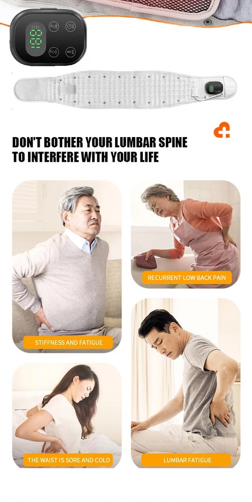 Decompression Back Belts Red Light Heating Massage Braces Back Pain Lower Lumbar