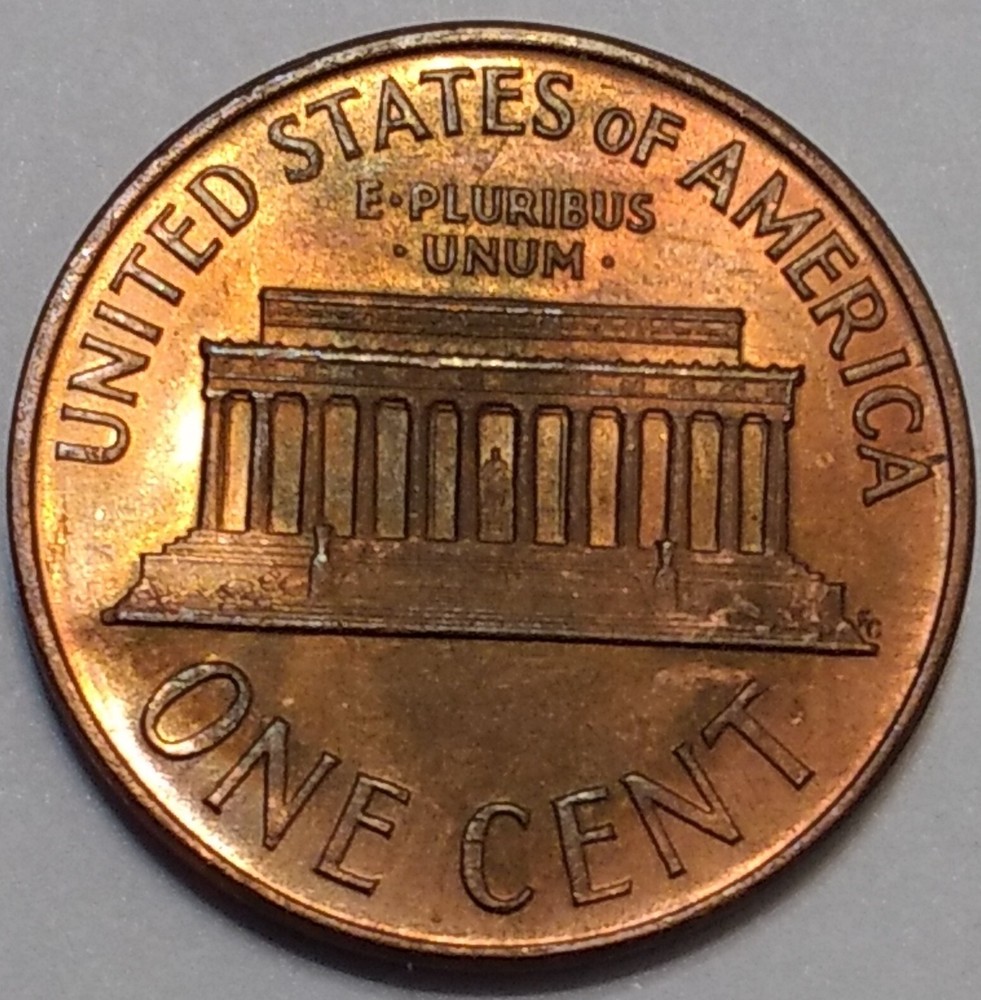 1968-S Mint State Lincoln Cent ~ RB ~ Toned
