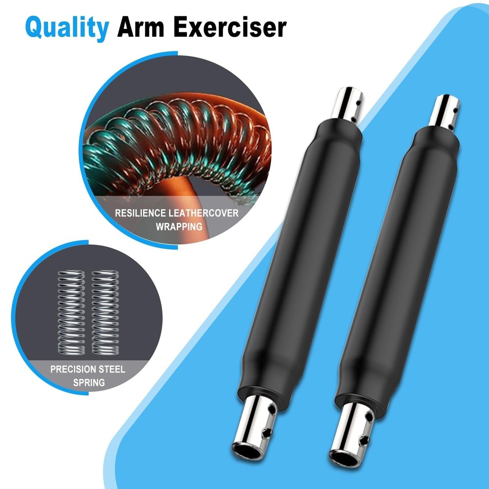 HOTWAVE Twister Arm Exerciser,Adjustable Spring Workout Bar, Forearm Triceps ...