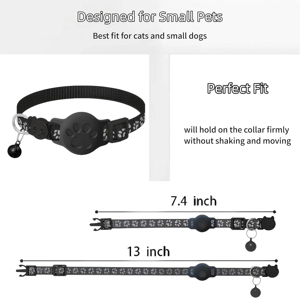 Smart GPS Cat Tracker - Lightweight, Waterproof Collar Compatible with Android