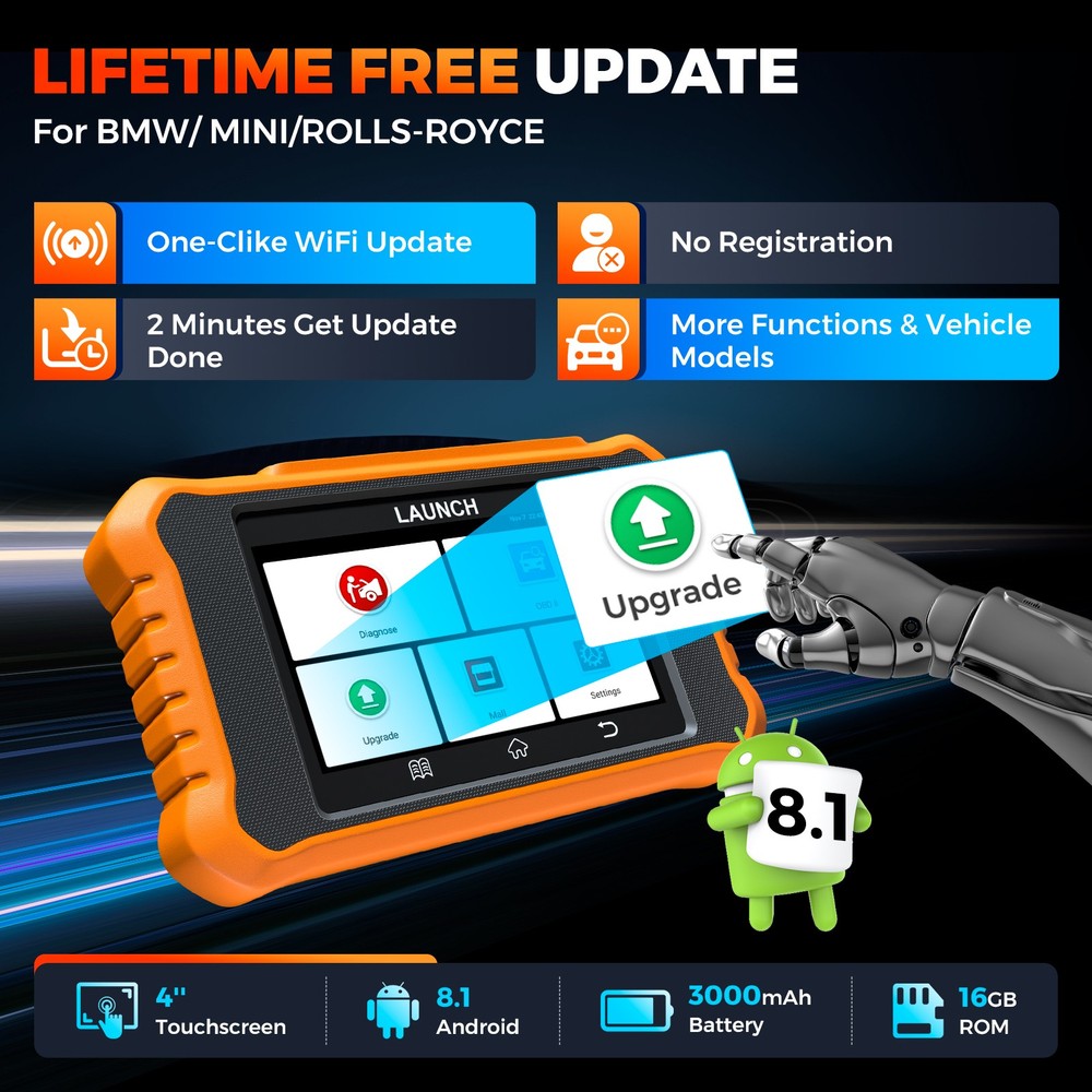 2026 LAUNCH X431 Elite 2.0 For BMW Car OBD2 Diganostic Scanner Code Reader Tool