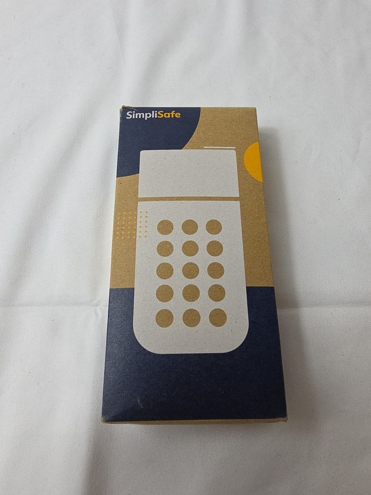 SimpliSafe Wireless Keypad (KP3W, White) New In Open Box