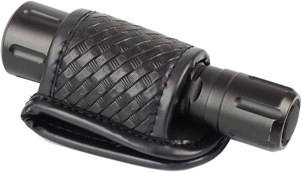 Compact Flashlight Holder, Open Top Compact Light Holder -Duty Belt Basketweave