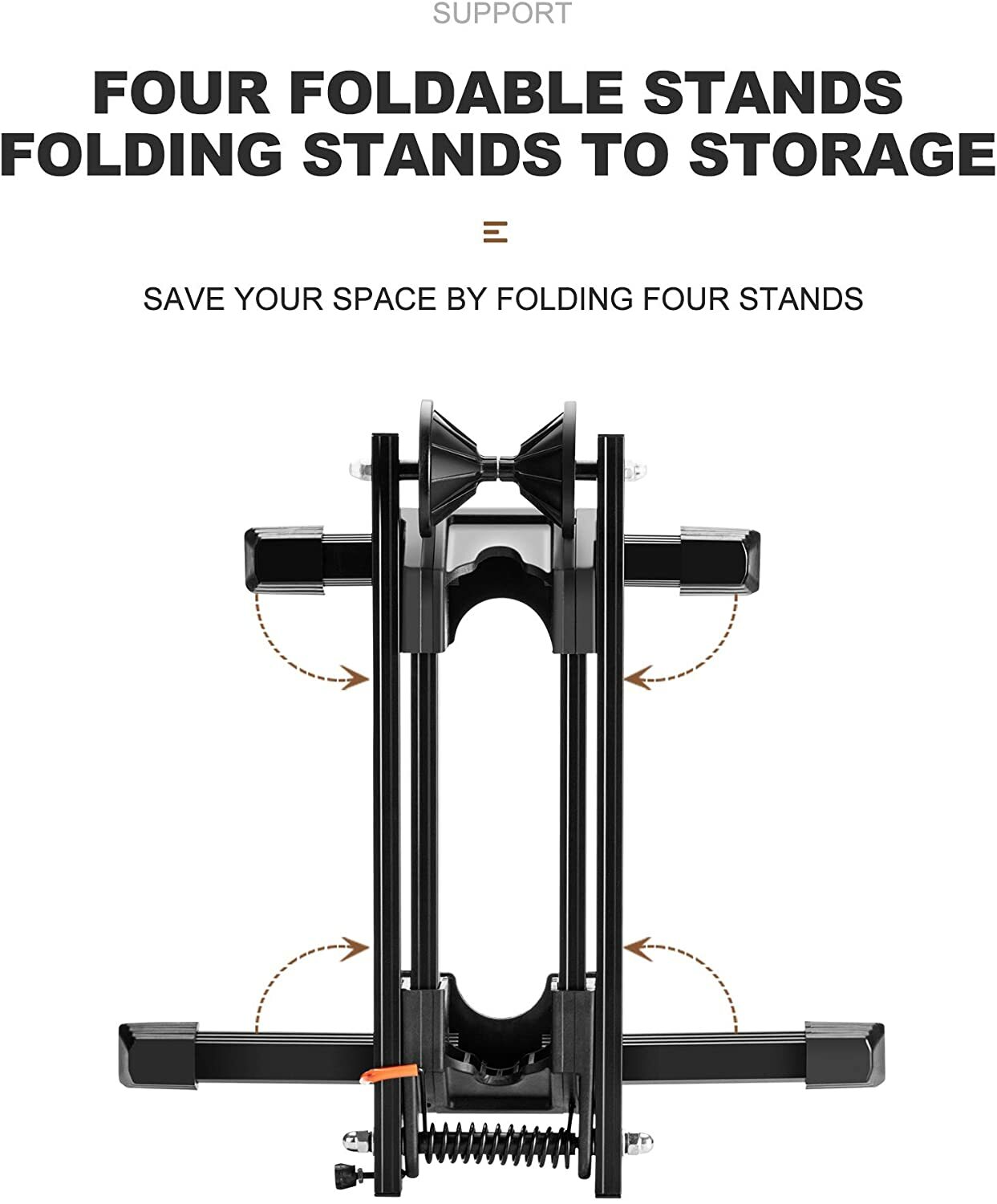 ROCKBROS Bike Parking Stand Foldable Bicycle Indoor Floor Holder Storage Rack