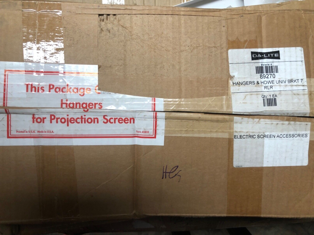 Da-Lite 89170 Hangers and Hardware Universal Bracket 7 RLR