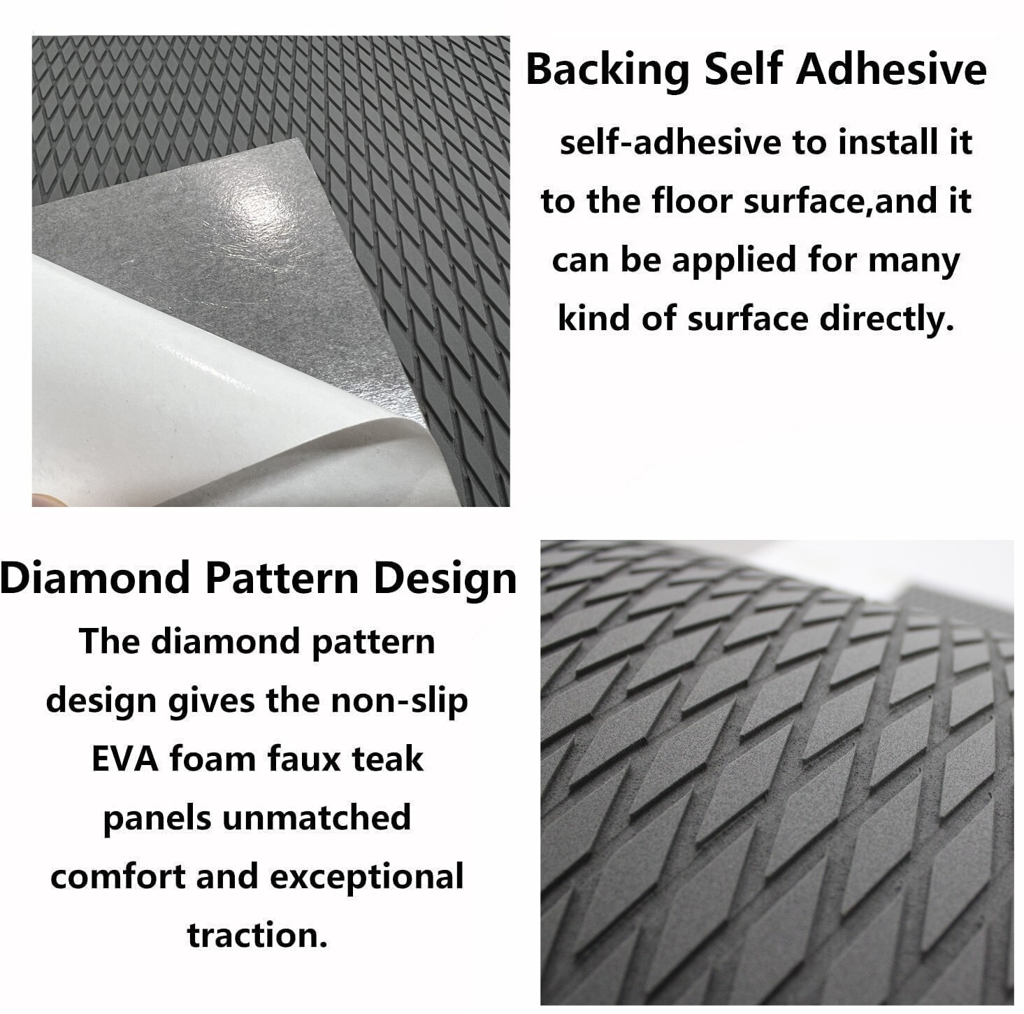 SUP Stand Up Paddle Board Traction Pad Anti-skid Deck Grip Mat for Kayak Jetski