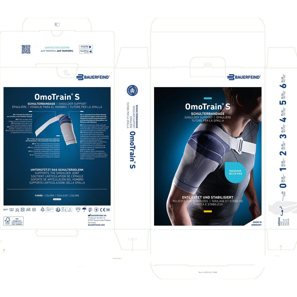 Bauerfeind - Omotrain S - Shoulder Support - Helps Provide Support For Shoulder