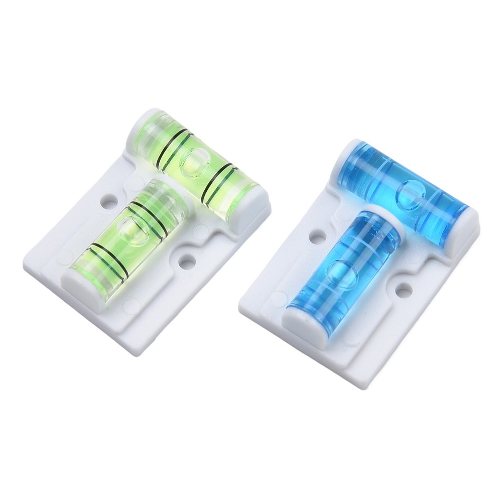 2pcs Horizontal Plastic T TypeLevel Scope Measuring Bubble Inclinometer