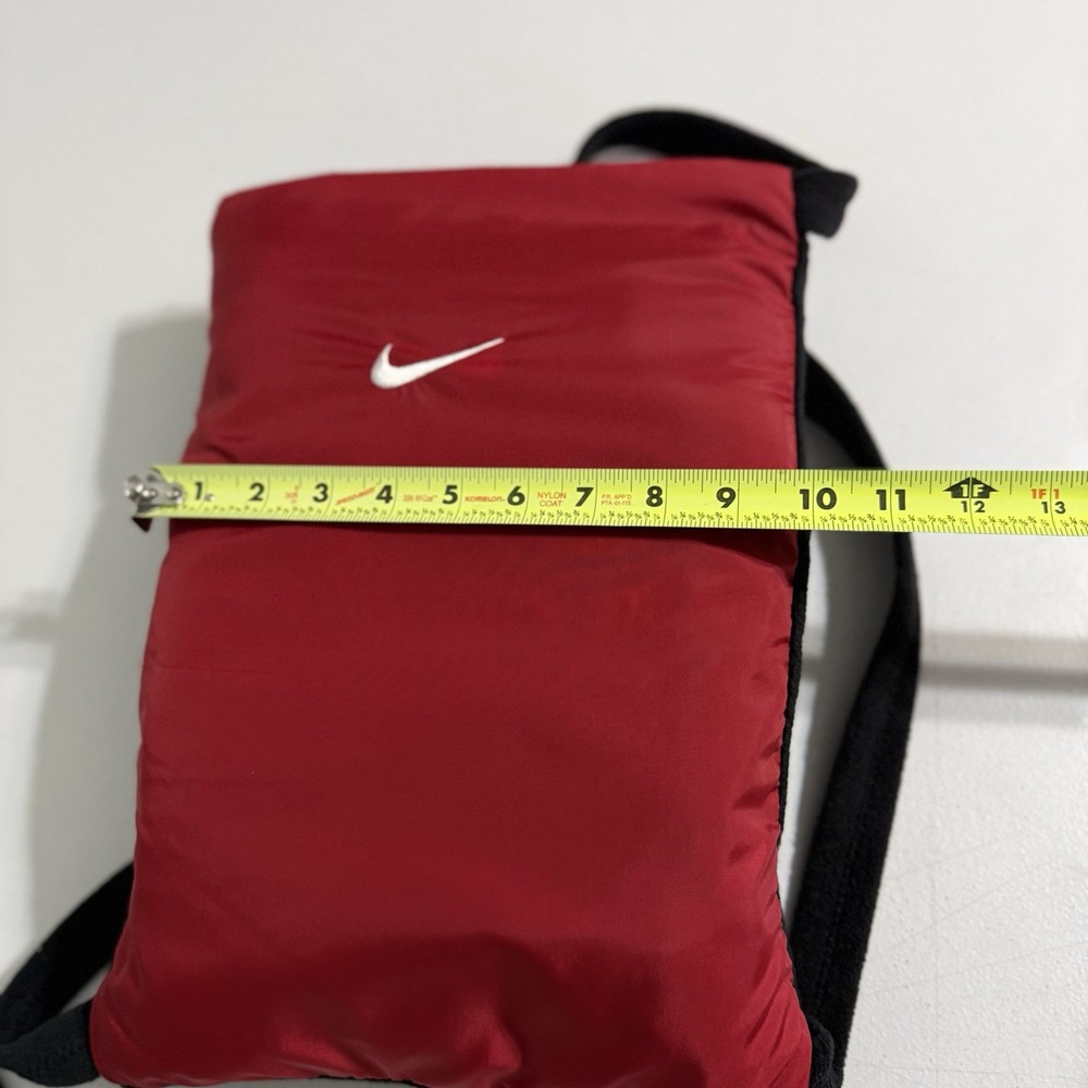 Two Nike Foldable Backpack Travel Blanket Red Black Stadium