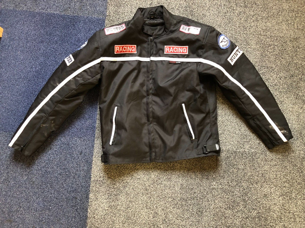 Hunter Class light weight textile motorcycle jacket chest 42" Black