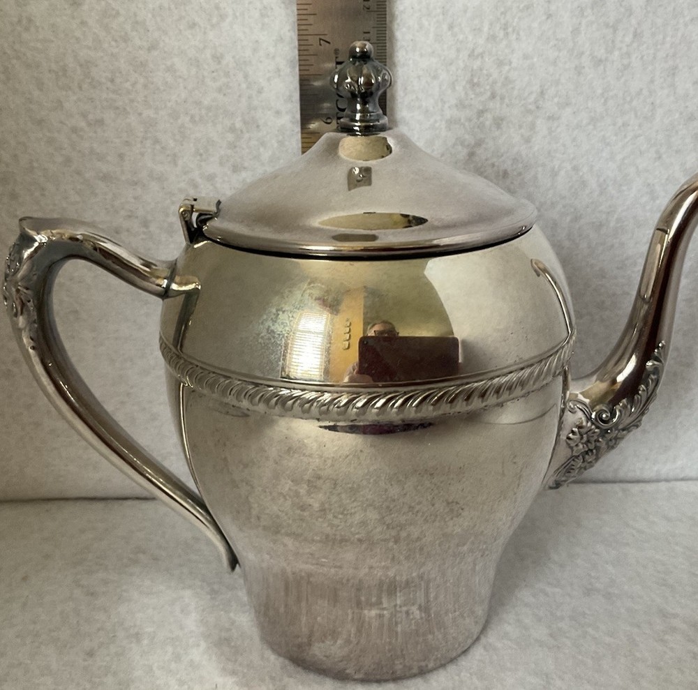 Pilgrim Silver Plated Tea Set Pot Creamer Lidded Sugar Bowl