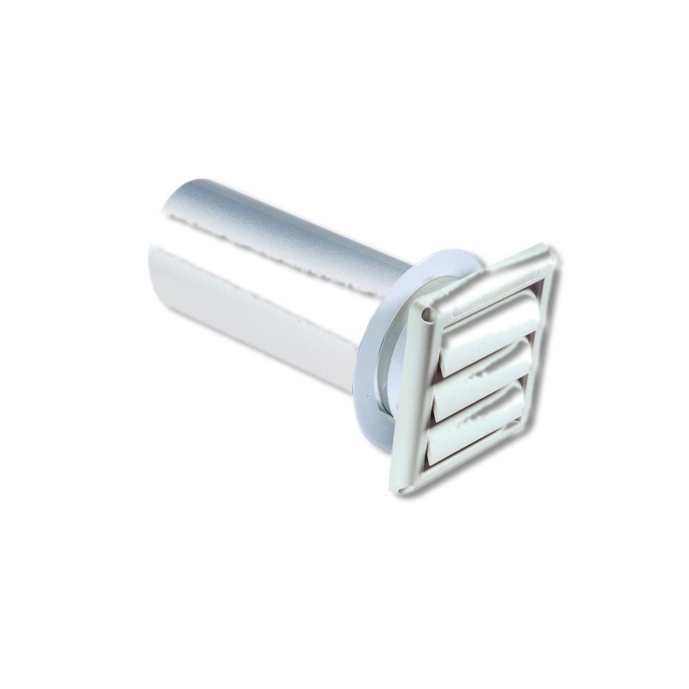 Deflect-O Plastic Wall Cap with Tailpipe SVHAW6/8