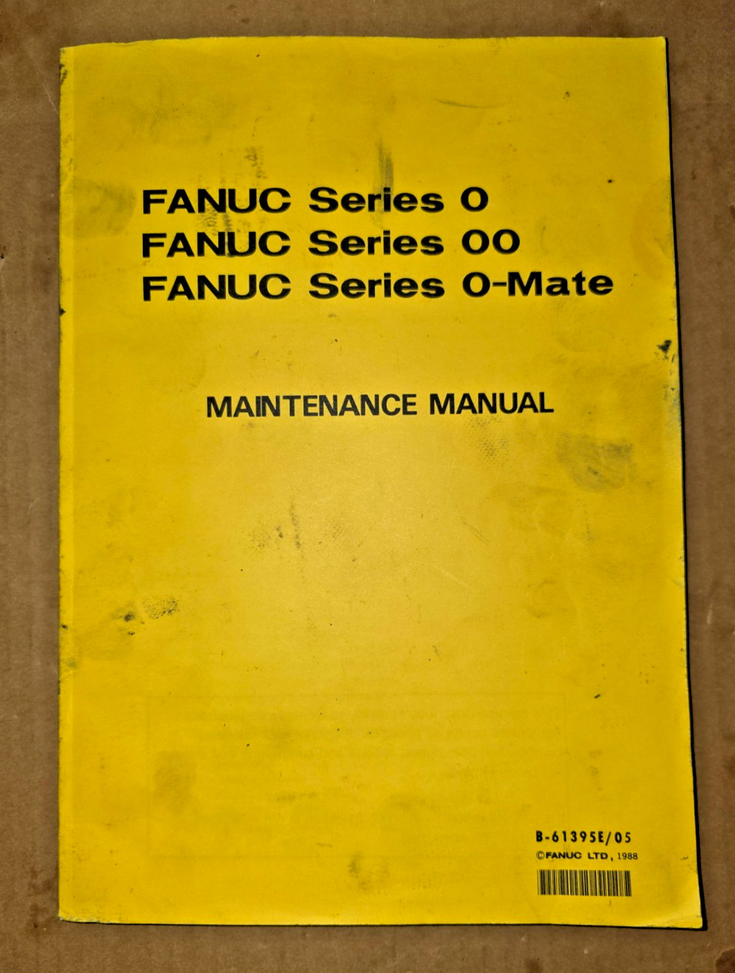 Fanuc B-61395E/03 Maintenance Manual for Series 0, 00, 0-Mate CNC Systems