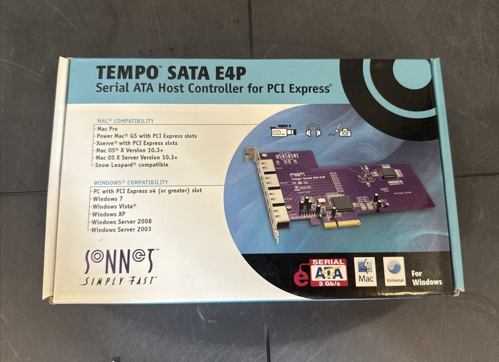 Sonnet Tempo SATA E4P - Serial ATA Host Controller for PCI Express TSATAII-E4P