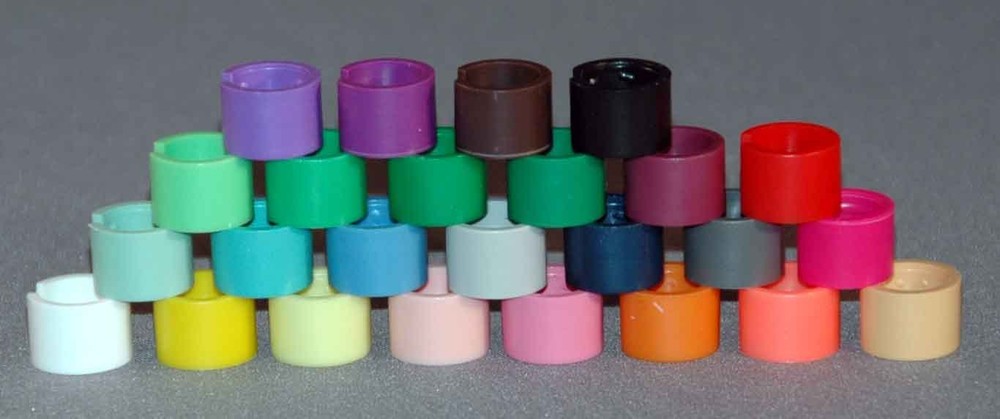 Colored Snap on Hanger Sizers Packed 100 Pieces Per Color