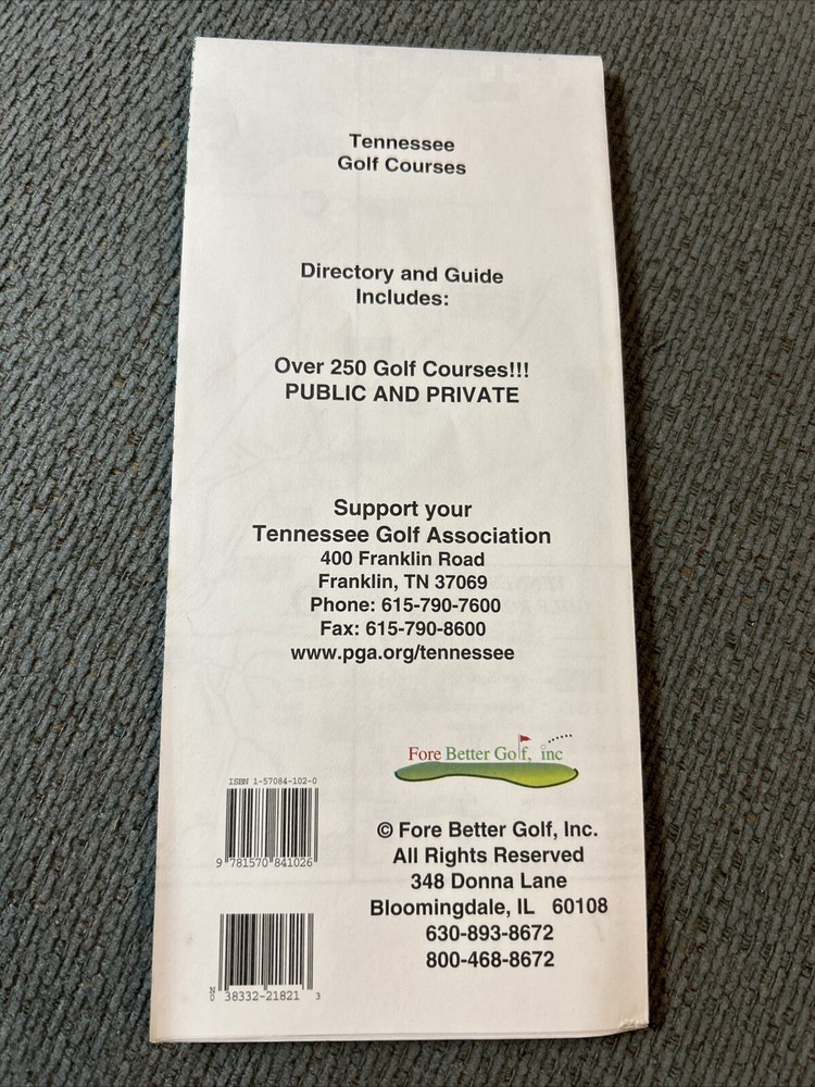 Tennessee Golf Road Map, 2nd Edition