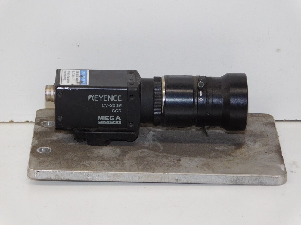Keyence CV-200M Vision System Mega Digital Industrial CCD Camera Unit with Lens