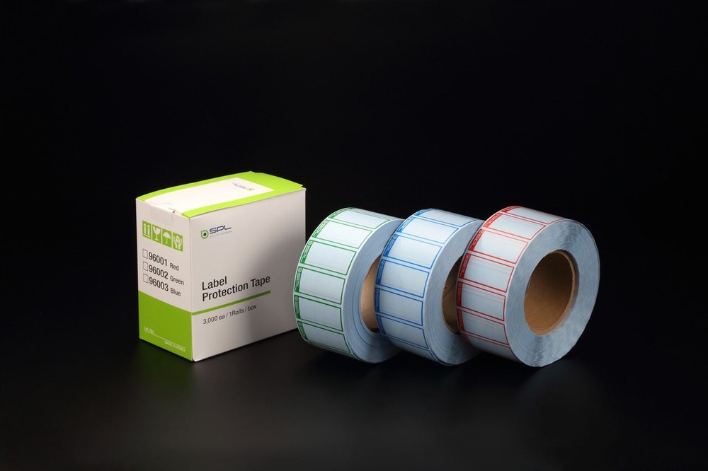 SPL Label Protection Tape, Blue, 3000/ROLL