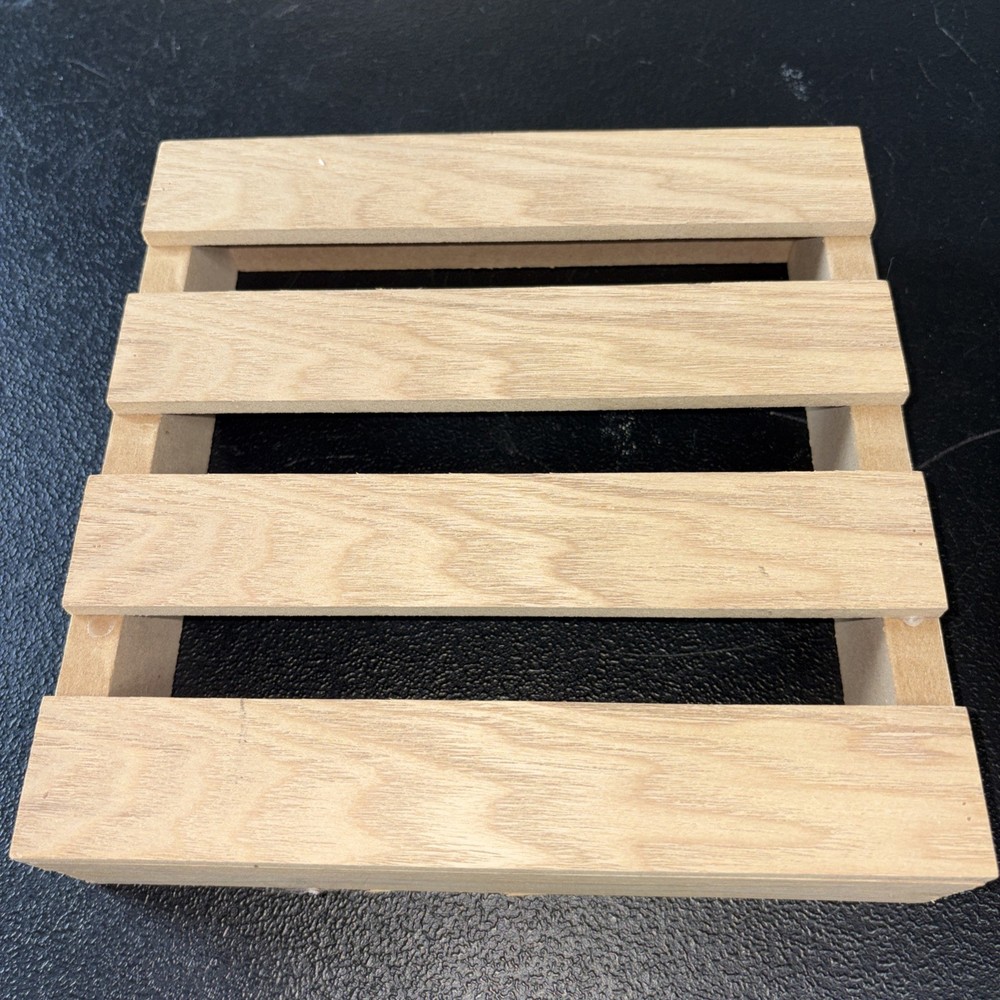 2 New Wooden Risers Target Dollar Spot Items 6" Square and 8" Square