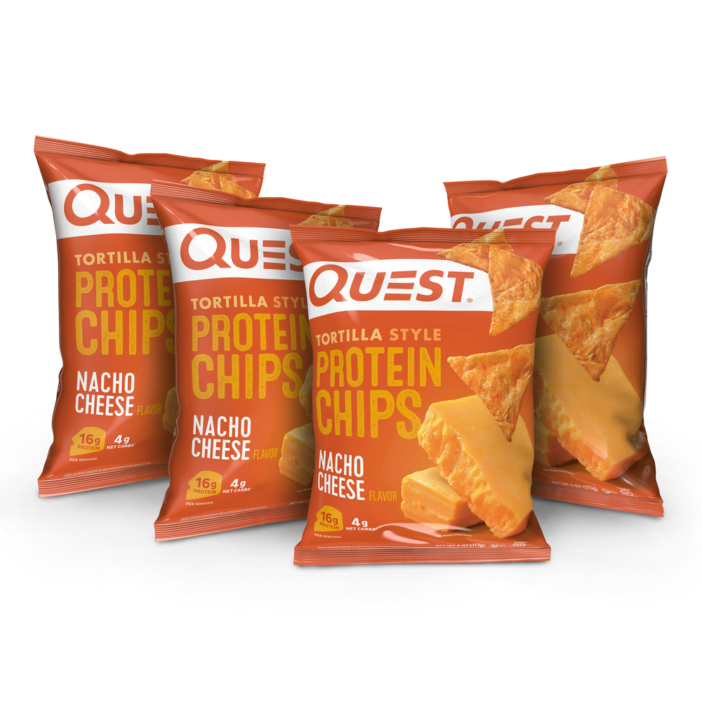 1.1oz, 4 Ct,Tortilla Style Protein Chips, Nacho Cheese