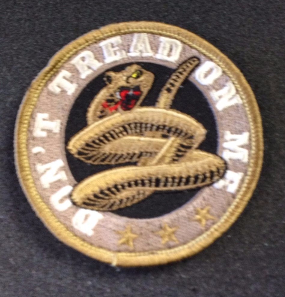 Don't Tread On Me Hook-Back Moral Patch