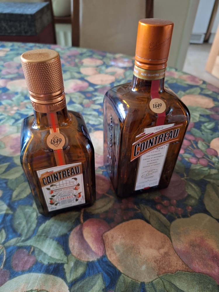 Empty Cointreau bottle, unusual size 35cl