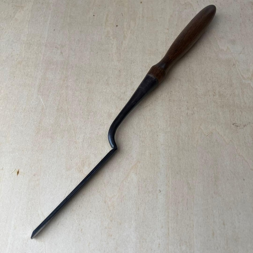 Vintage Japanese Chisel Tool Round Carpentry Diy