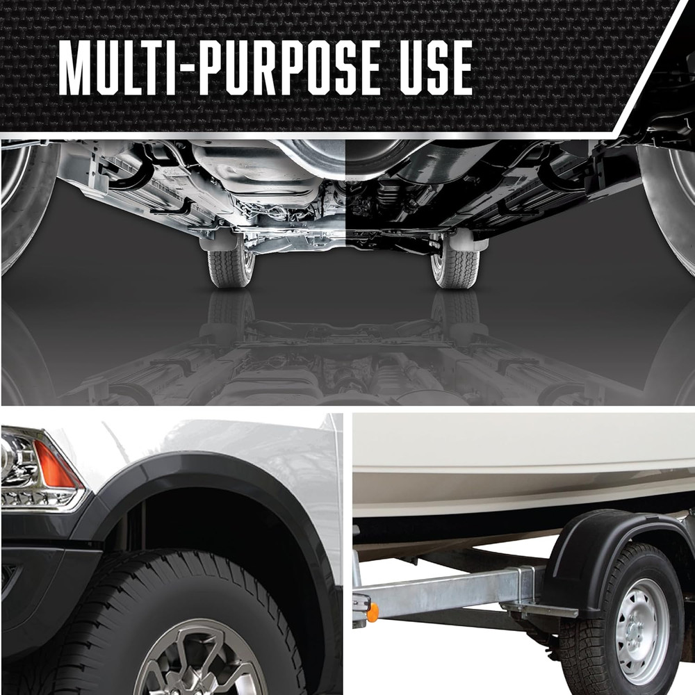 248657-6PK Stops Rust Undercoating Spray, 15 Oz, Rubberized Black, 6 Pack