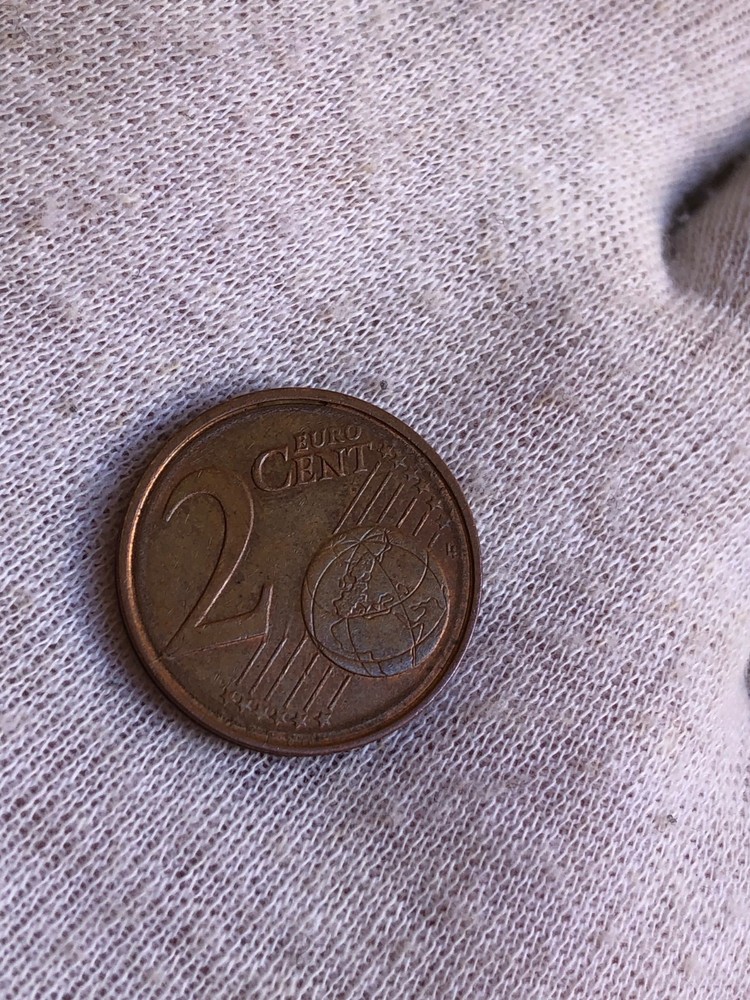 🇬🇷 Greece 2 Euro Cent 2010 - ERROR - Double Ring / In. Circle Defect !