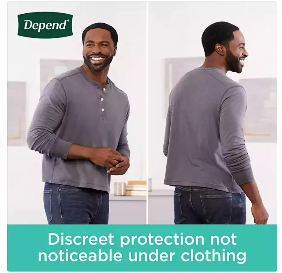 Depend Protection Plus Ultimate Underwear for Men LARGE 84 Count