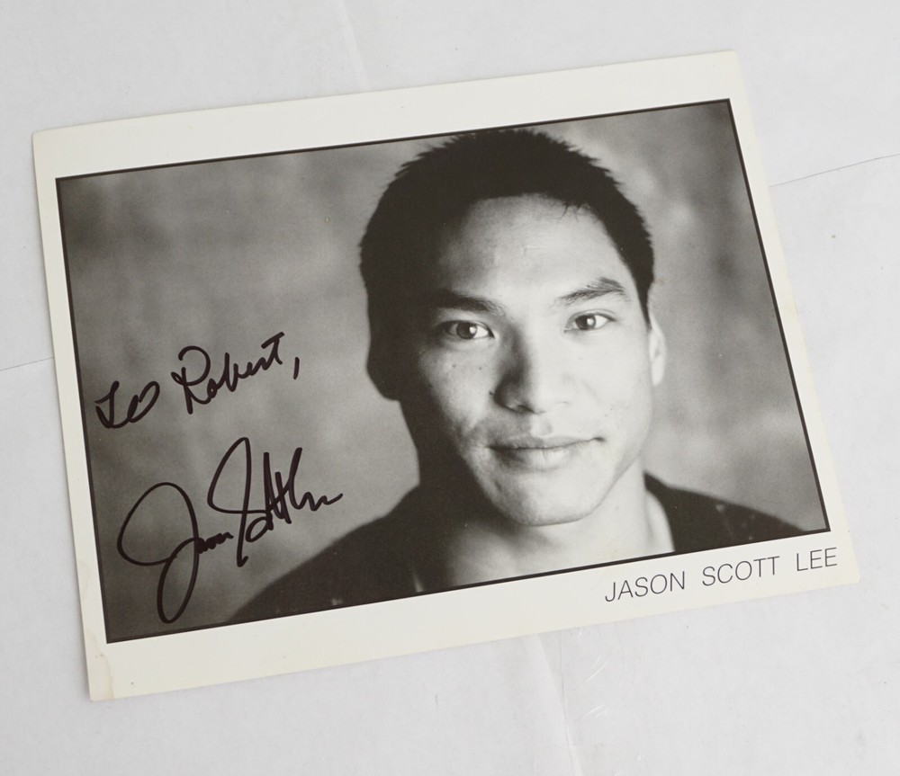 Jason Scott Lee Signed 8" x 10" Personalized Black & White Print