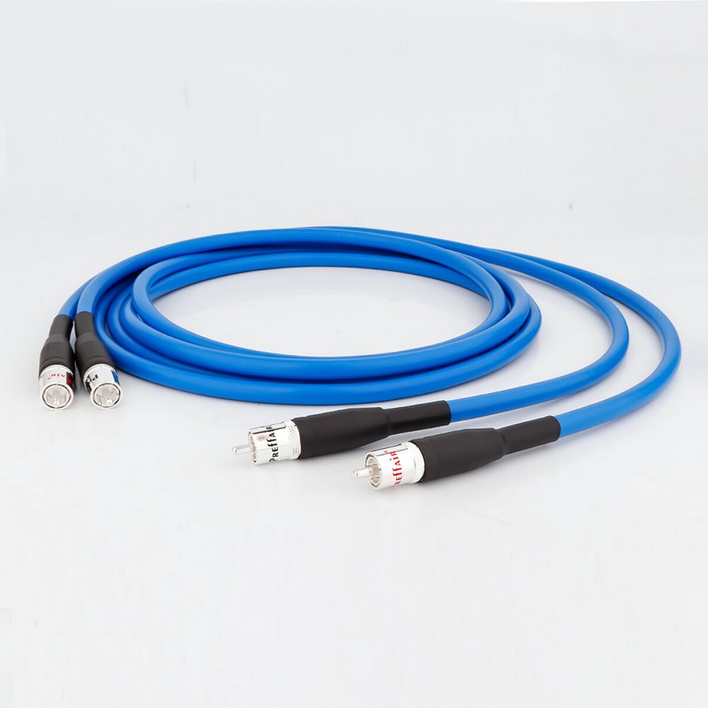 Clear HiFi Audio OCC RCA Interconnect Cable With Silver Plated Cardas Style Plug