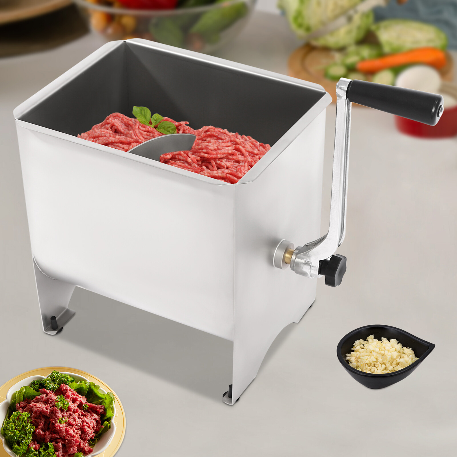 Stainless Steel Meat Mixer, Manual Meat Mixer, Commercial Kitchen Meat Mixer USA