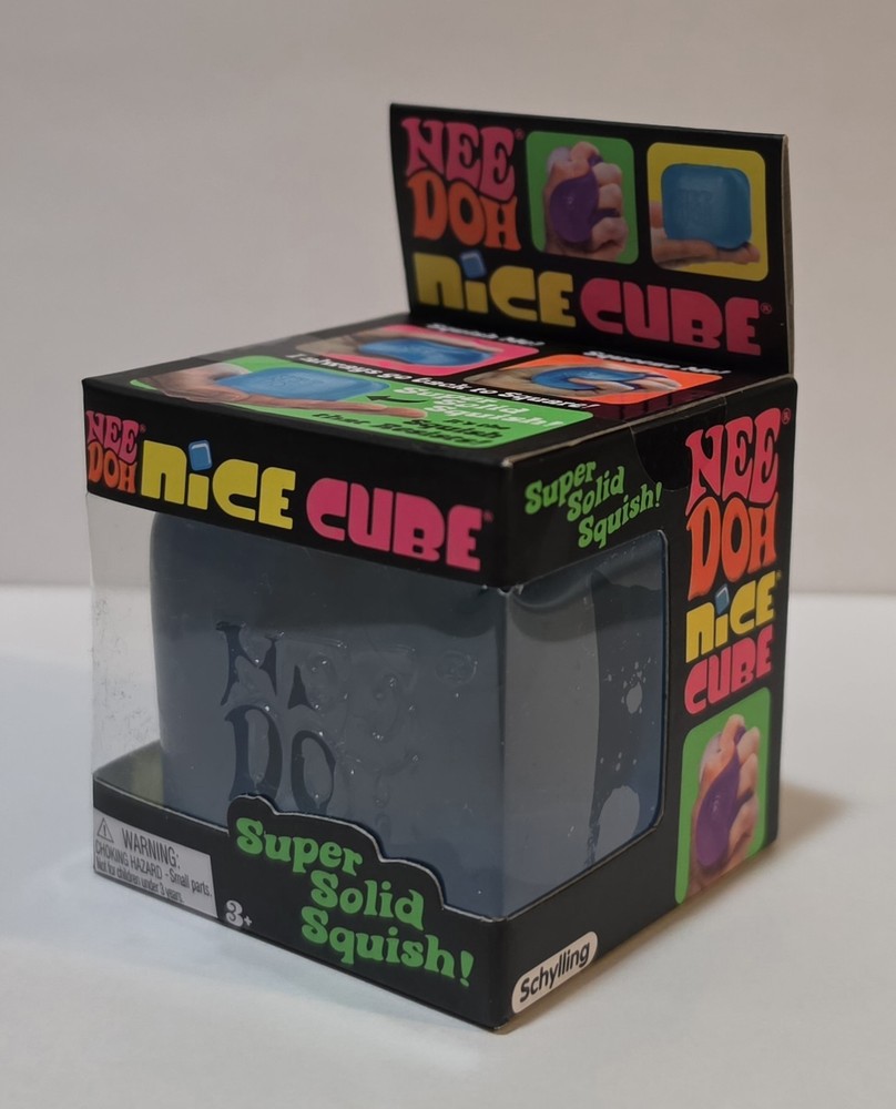 🔥 VIRAL & New! NeeDoh Nice Cube Super Solid Squish Squeeze - BLUE 🧊