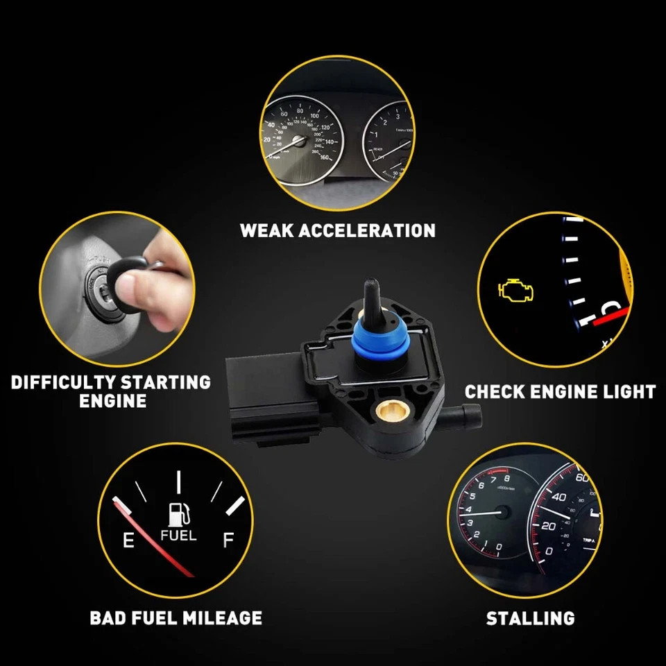 For Ford Motorcraft Fuel Injection Pressure Sensor CM-5229 3F2Z-9G756-AC USA