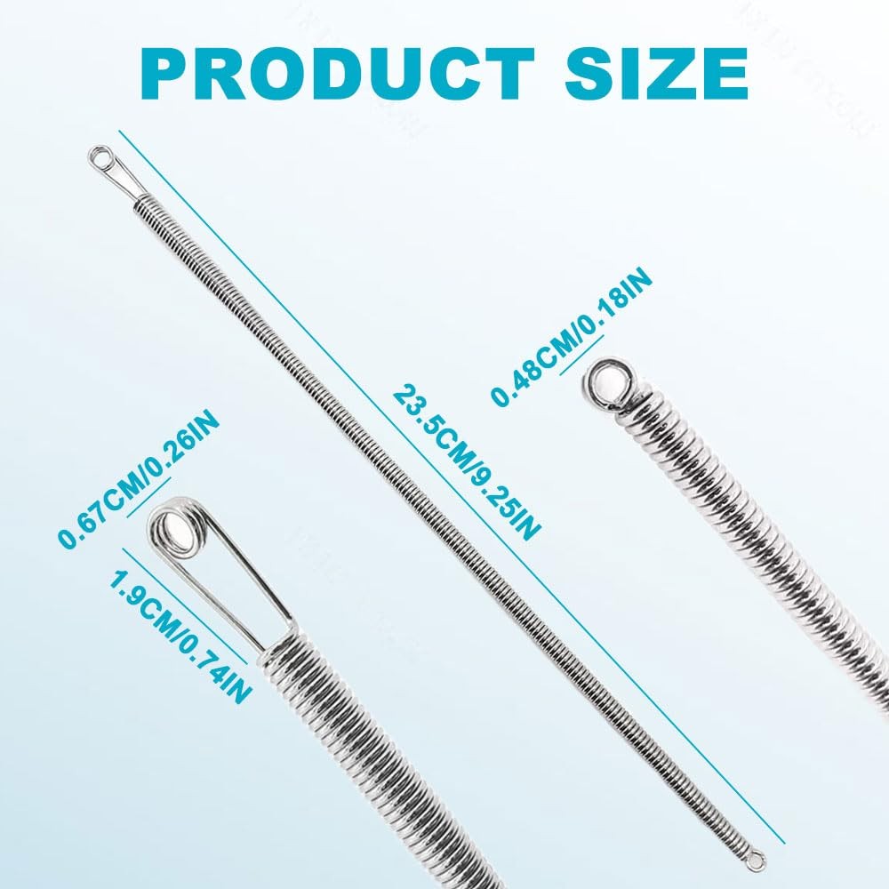 Spring Drawstring Needle Threader, DIY Rope Threaders Clip Puller Replacement