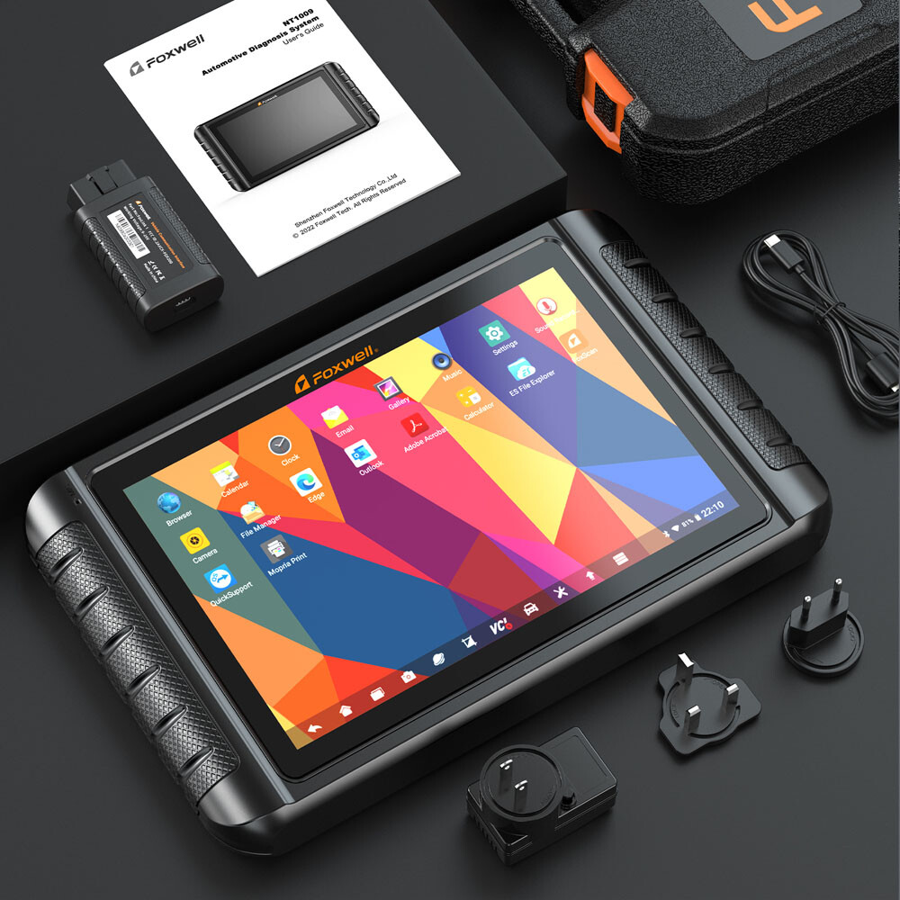 Foxwell NT1009 BT Car ALL System Bidirectional Diagnostic Scanner Key ECU Coding