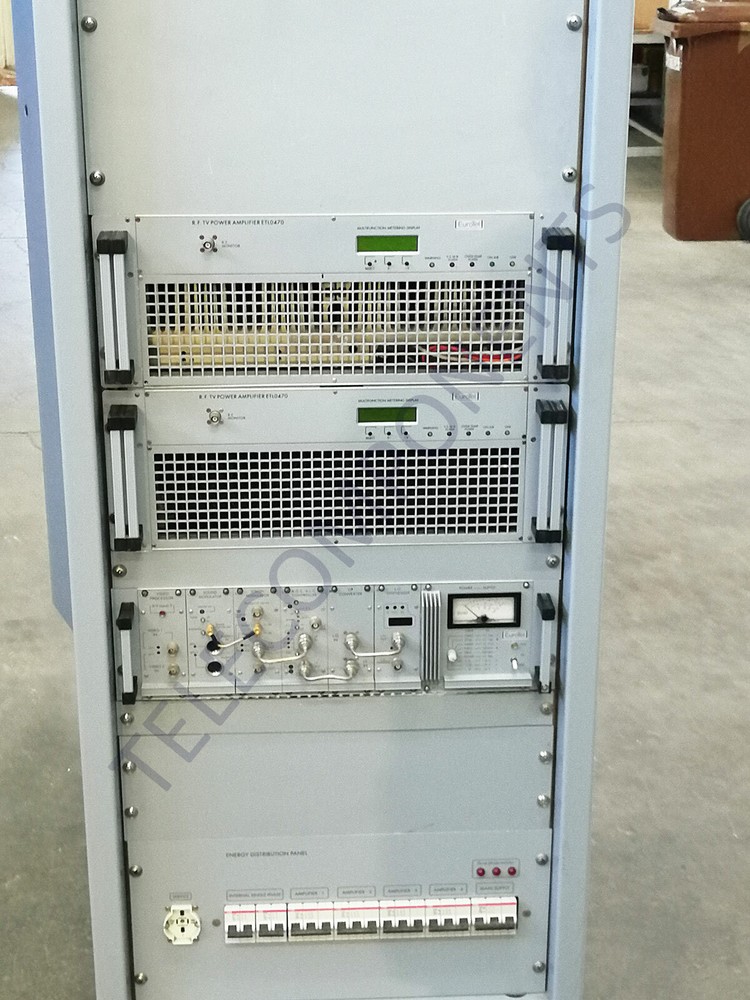 2Kw 2000 w watt EUROTEL TV Transmitter NTSC/Pal Analog transmisor 380V 3phase