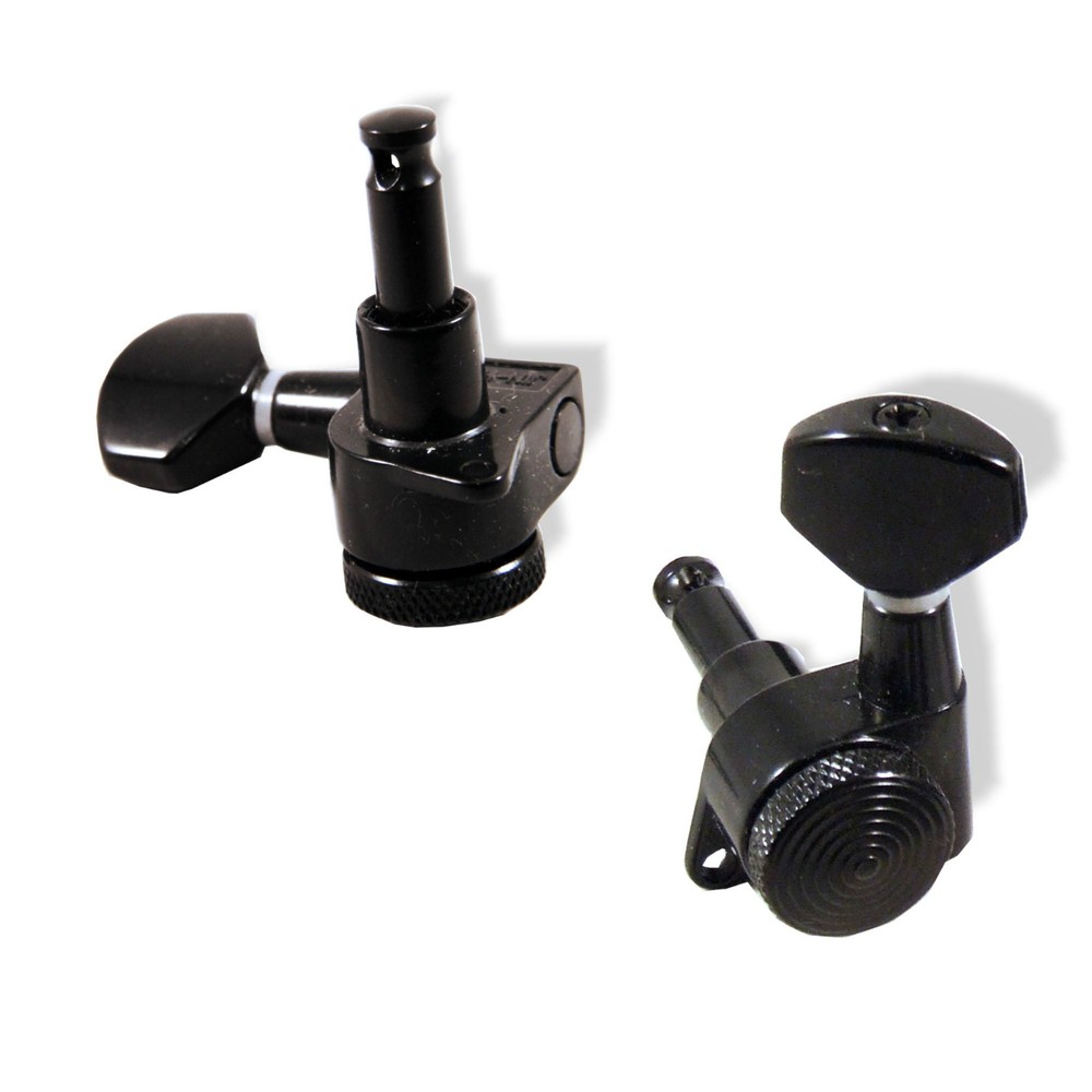 Tuning Machines Locking Custom Shop 3 Plus 3 Black Bitterroot 080230BK