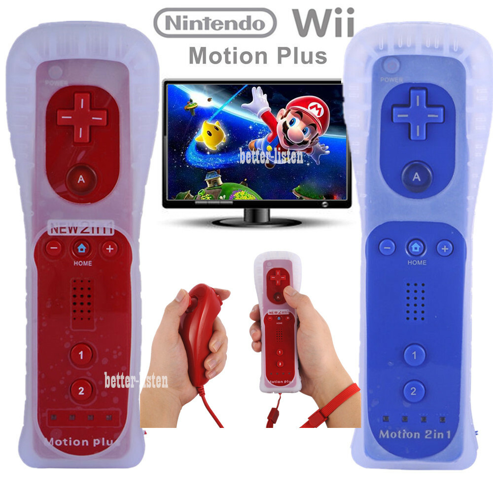 Wiimote Built in Motion Plus Inside Remote Gesture Controller For Wii & Wii U