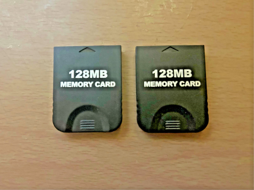 Two New Memory Cards for Nintendo Gamecube or Wii "1 Pair"