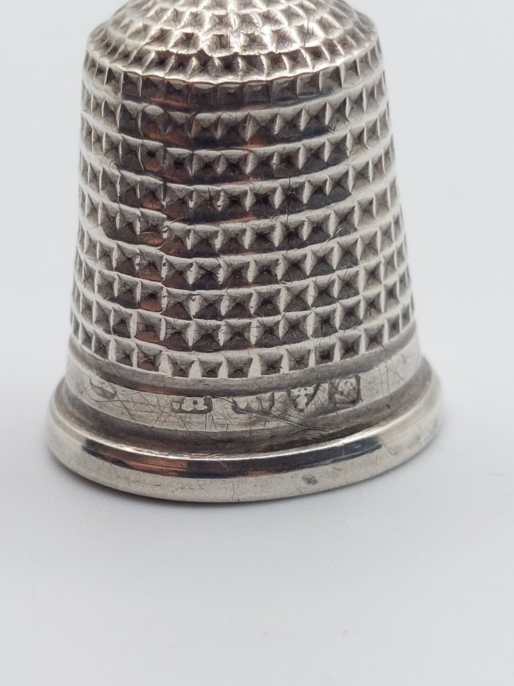 vintage sterling silver thimble chester