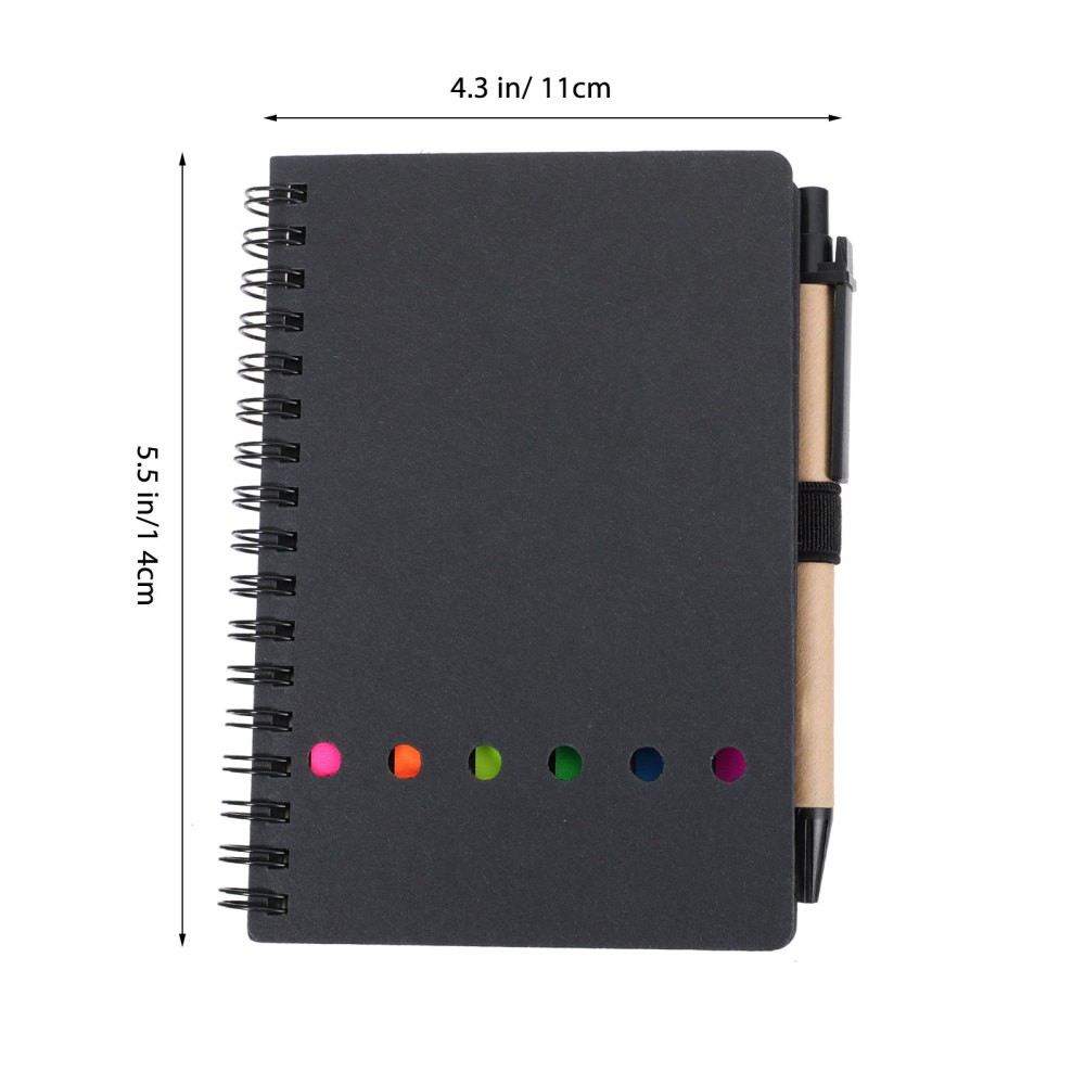 Coil Book Set Spiral Memo Pad Notepad with Pen Creative