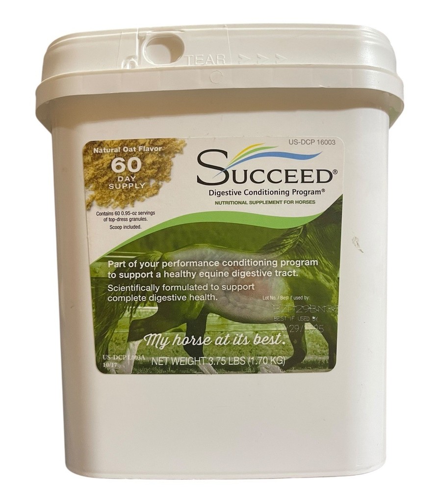 Succeed Digestive Conditioning Supplement Program Horses 3.75lbs 60 Day Supply