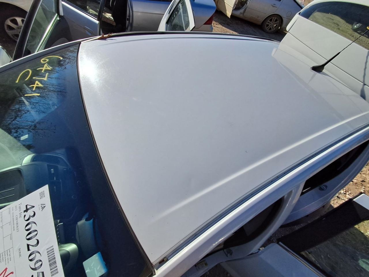 2013 Chevrolet Sonic Driver Side Curtain Roof Airbag Used 84000 Miles OEM