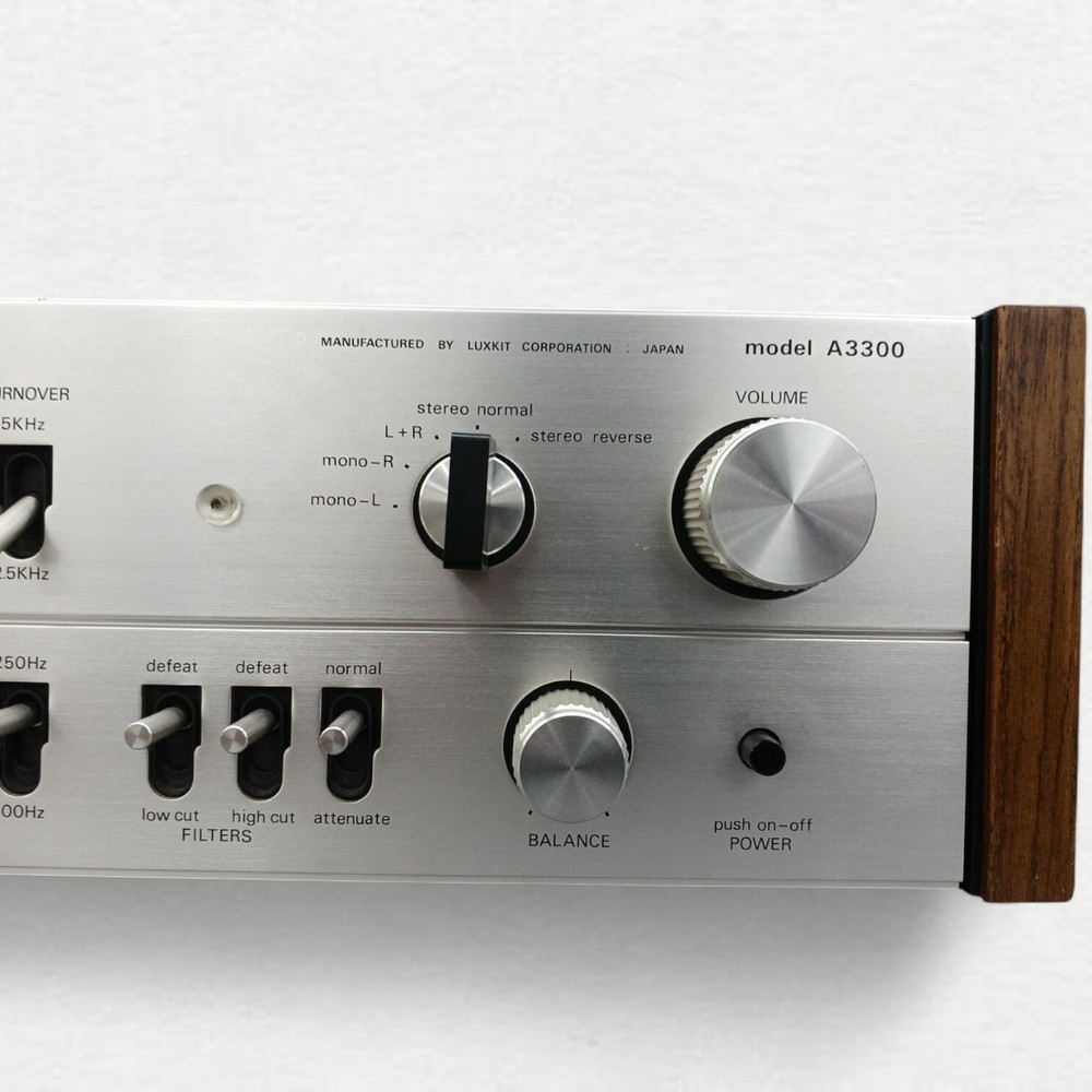 LUXKIT A3300 Stereo Control Amplifier Serviced Vintage Preamp Fully Functional
