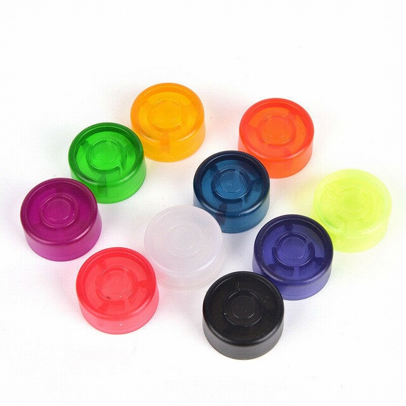 10pcs Candy Footswitch Topper Colorful Plastic Bumpers Footswitch Protector Caps