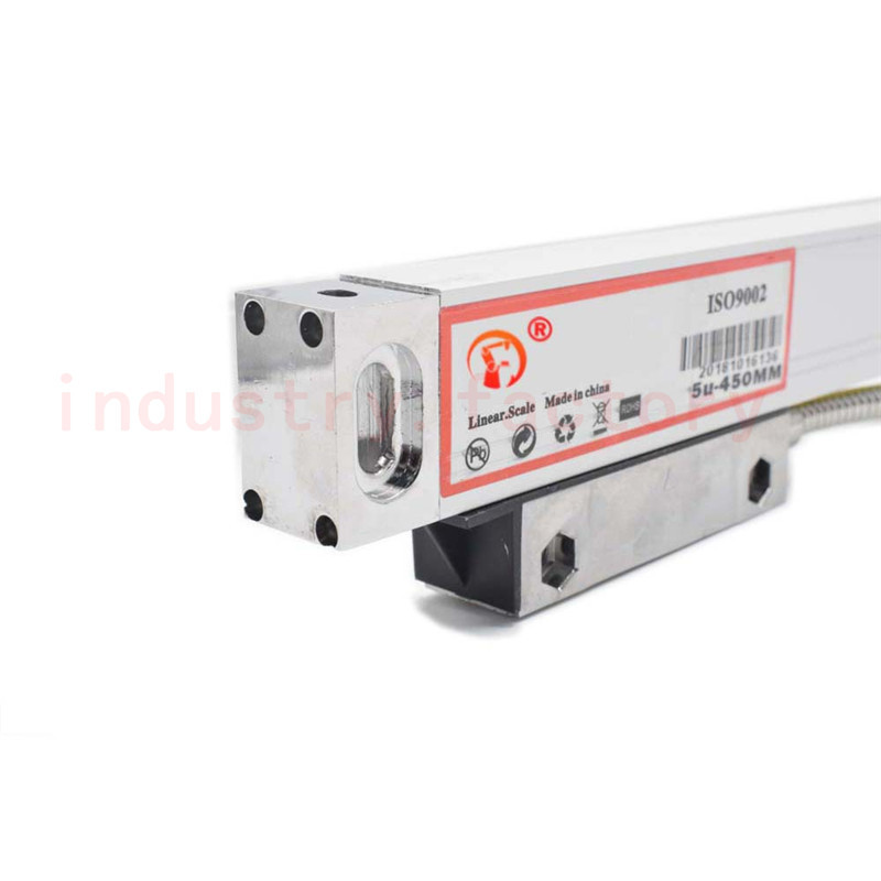 2 Axis Digital Readout DRO Encoder 5μm Linear Glass Scale 500 & 1000mm Kit Mill