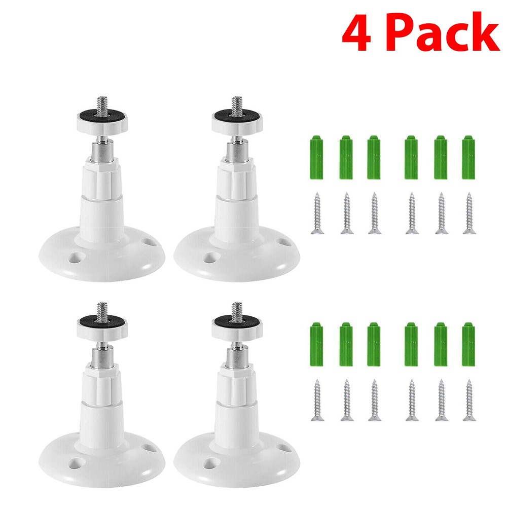 4/8 Pack Adjustable Security Wall Mount Holder Stand for Outdoor/Indoor Camera