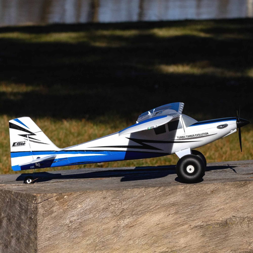 E-flite RC Airplane UMX Turbo Timber Evolution BNF Basic with AS3X and SAFE